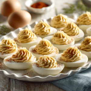 Classic Deviled Eggs With Spicy Brown Mustard