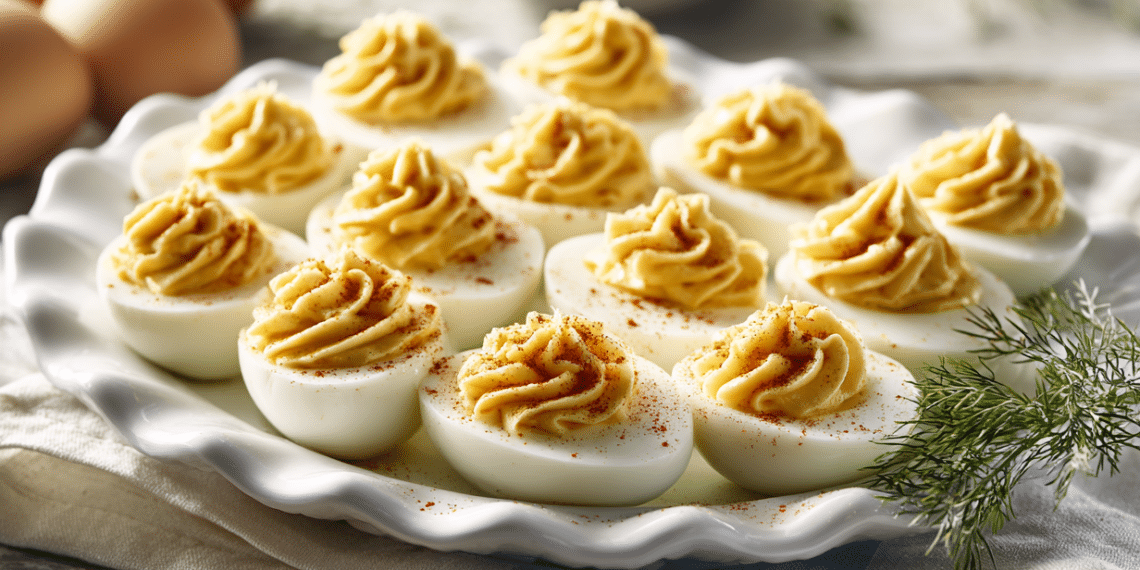 Classic Deviled Eggs With Spicy Brown Mustard