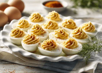 Classic Deviled Eggs With Spicy Brown Mustard