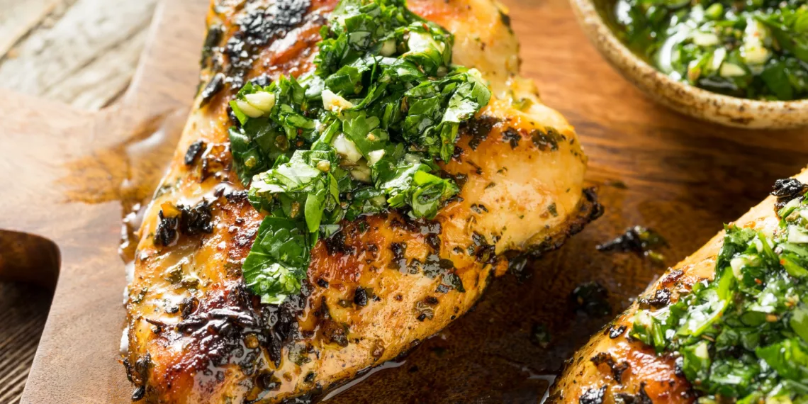 Chimichurri Chicken Skewers