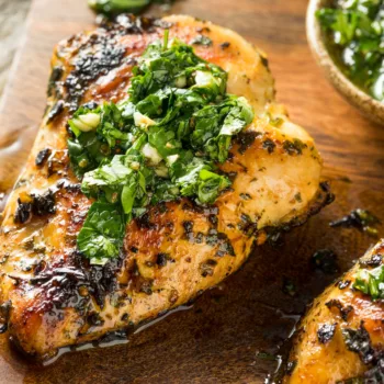 Chimichurri Chicken Skewers