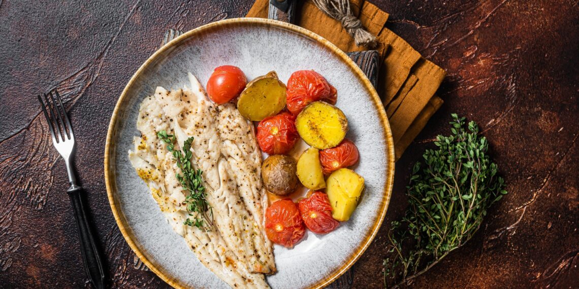 Baked Haddock With Tomatoes, Olives And Caperberries