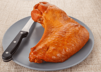 Slow-Cooked Turkey Wings With Mushroom Gravy And Vegetables