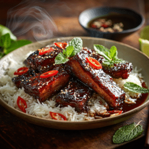 Caramelised Pork Belly Sticky Asian-Style Recipe