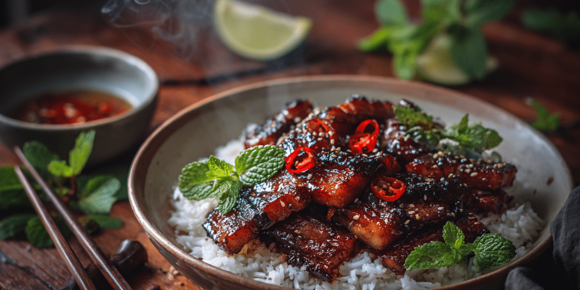 Caramelised Pork Belly Sticky Asian-Style Recipe