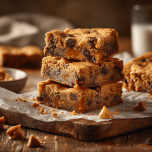 Butterscotch Chocolate Chip Blondies (Chewy &Amp; Easy)
