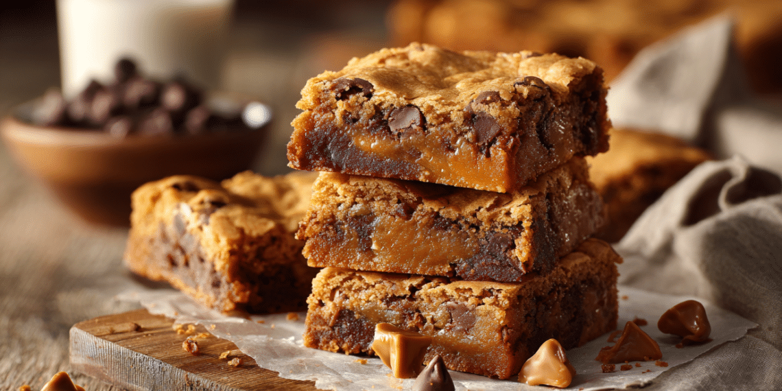 Butterscotch Chocolate Chip Blondies (Chewy &Amp; Easy)