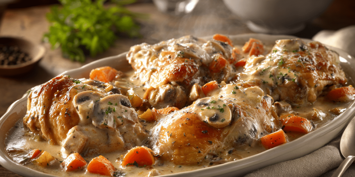 Slow-Cooked Turkey Wings With Mushroom Gravy - Thefoodiebunch Slow-Cooked Turkey Wings With Mushroom Gravy