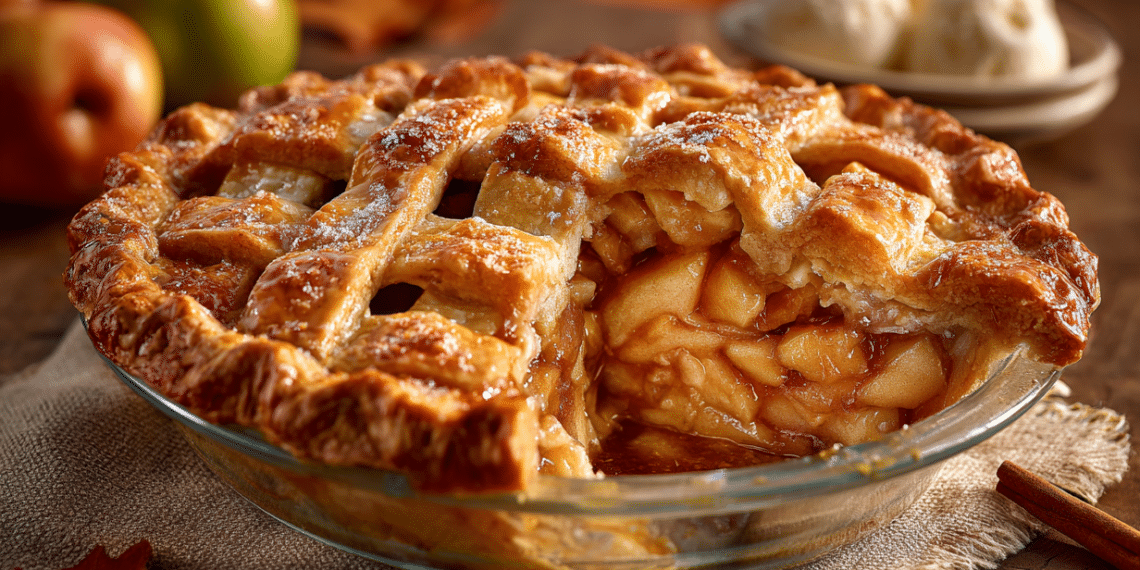 Caramel Apple Pie With Brown Butter Bourbon Filling