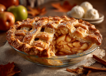 Caramel Apple Pie With Brown Butter Bourbon Filling