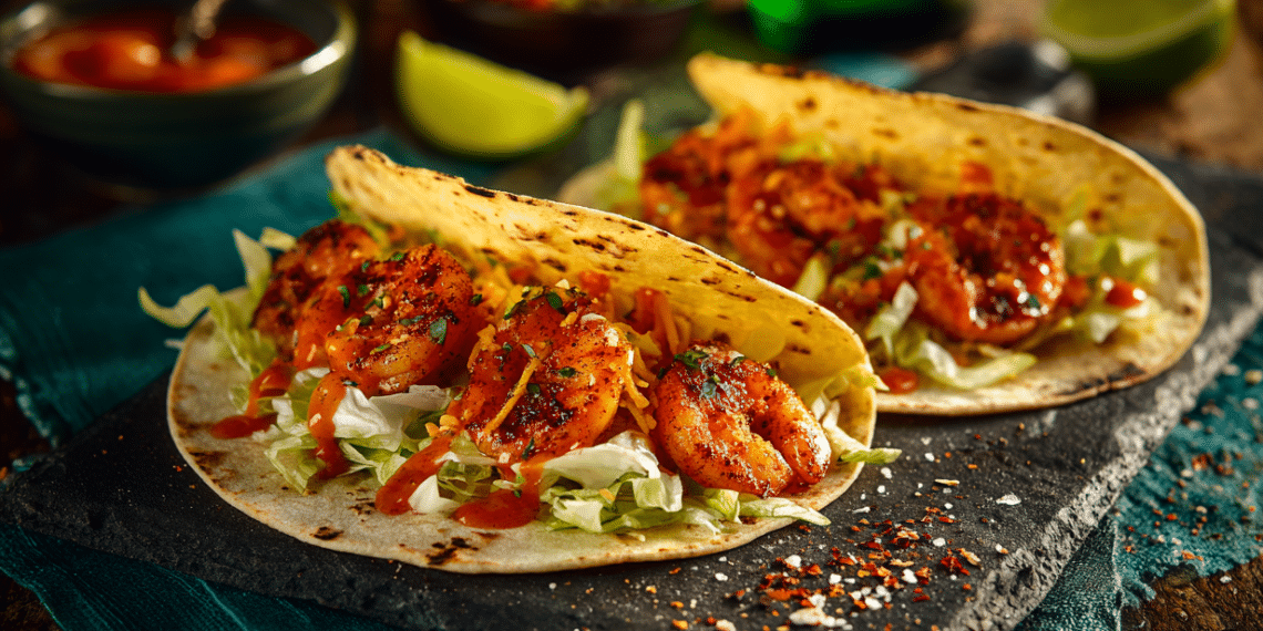 Fiery Shrimp Tacos – Spicy Charred Shrimp In 15 Min