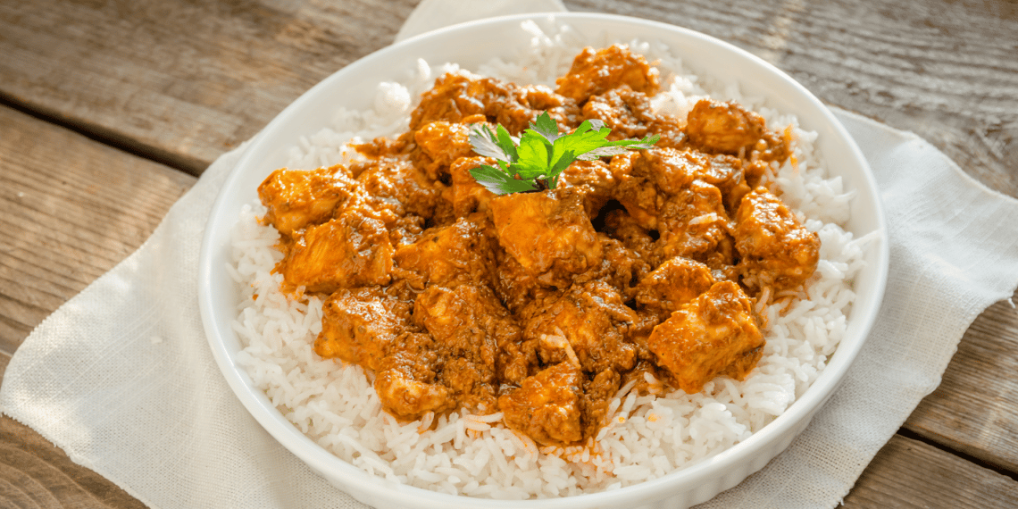 Amazing Indian Butter Chicken Over Basmati Rice - Thefoodiebunch Amazing Indian Butter Chicken Over Basmati Rice