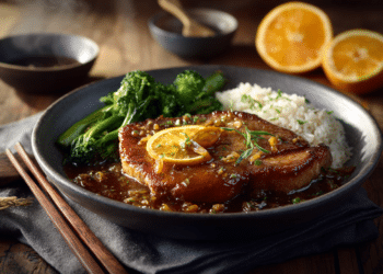 Pan-Fried Pork Steak With Orange Ginger Marinade