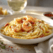 Creamy Shrimp Linguine With Pesto Gouda Cheese