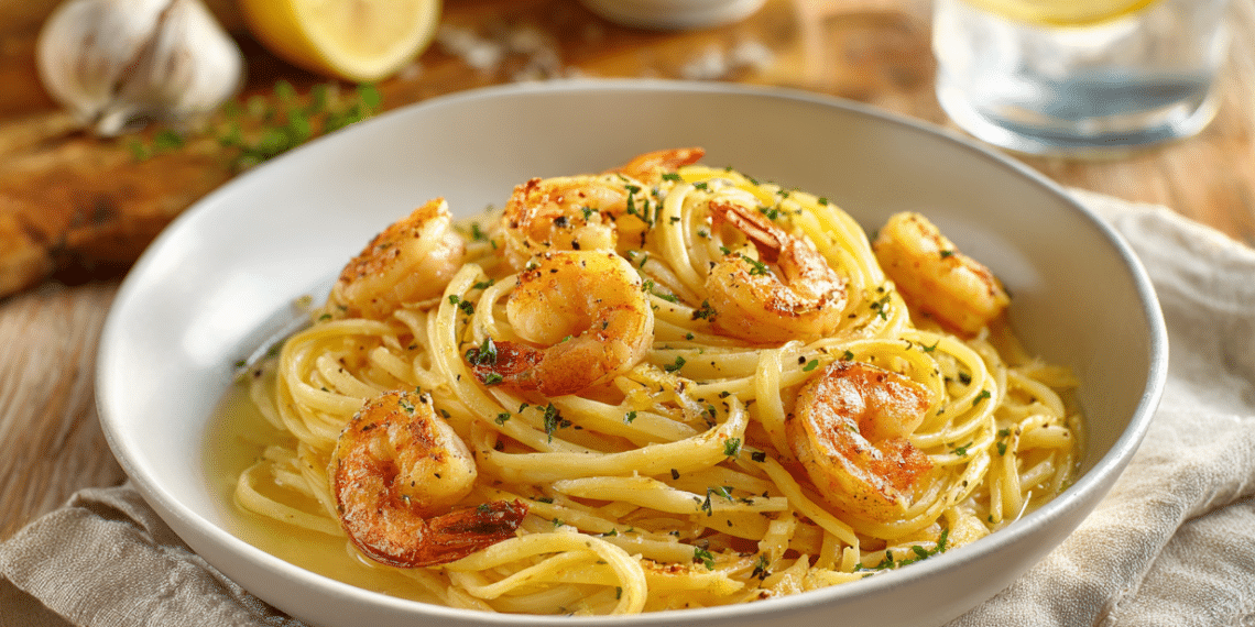 Easy Shrimp Scampi Pasta (No Wine, Ready In 30 Min)
