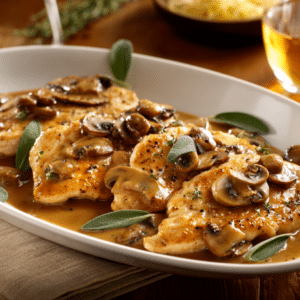 Creamy Chicken Marsala With Mushroom Sauce