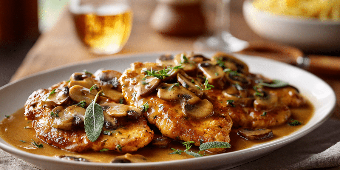 Creamy Chicken Marsala With Mushroom Sauce