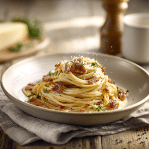 Breakfast Pasta Alla Carbonara (Ready In 20 Min)