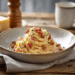Breakfast Pasta Alla Carbonara (Ready In 20 Min)