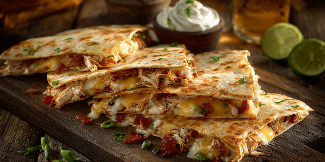 Chicken Bacon Quesadillas (Crispy, Cheesy Perfection)