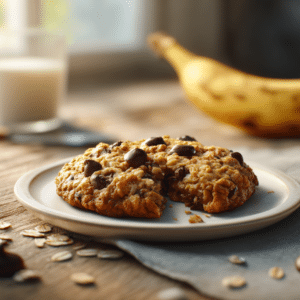 Banana Chocolate Chip Breakfast Cookie (Ready In 5 Min)