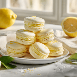 Soft Lemon Macarons With Lemon Butter Ganache
