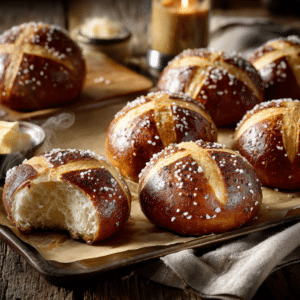 Homemade German Pretzel Rolls