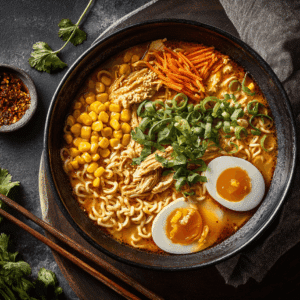 Spiced Curry Chicken Ramen (Ready In 18 Minutes) - Thefoodiebunch Spiced Curry Chicken Ramen (Ready In 25 Minutes)