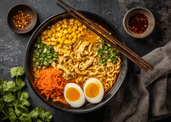 Spiced Curry Chicken Ramen (Ready In 25 Minutes)