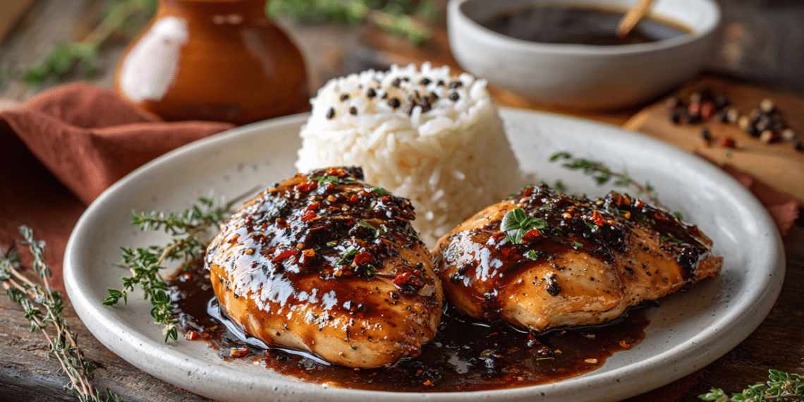 Honey Habanero Chicken With Balsamic Glaze (Ready In 55 Min) - Thefoodiebunch Honey Habanero Chicken With Balsamic Glaze