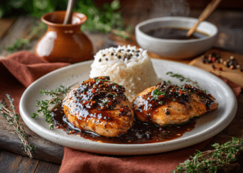 Honey Habanero Chicken With Balsamic Glaze