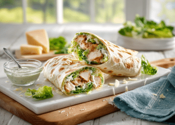 Healthy Chicken Caesar Wraps (Grilled &Amp; Easy)