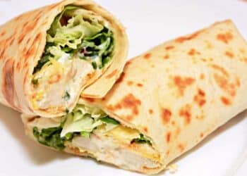 Healthy Chicken Caesar Wraps Slices