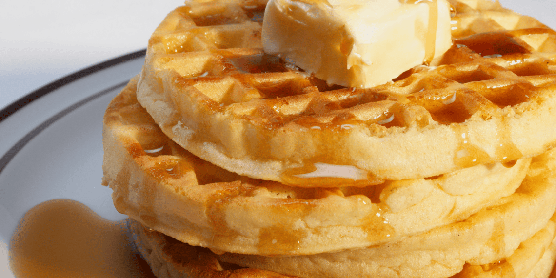 Savoury Garlic Butter Cheese Waffles Recipe