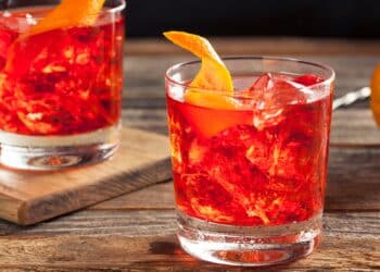 Homemade Boozy Negroni Cocktail