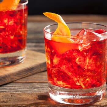 Homemade Boozy Negroni Cocktail