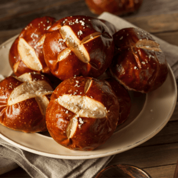 Aromatic Freshly-Baked Pretzel Rolls