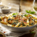 Creamy Chicken Pasta With Spinach &Amp; Tomatoes