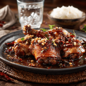 Spicy Chicken Adobo Easy Filipino Recipe With Dried Chilies