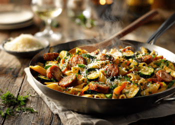 Chicken Sausage Veggie Skillet (One Pan, 30 Min)