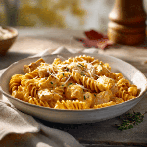 Creamy Chicken Pumpkin Pasta