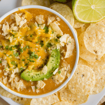 Flavourful Chicken Enchilada Soup Recipe - Thefoodiebunch Flavourful Chicken Enchilada Soup Recipe