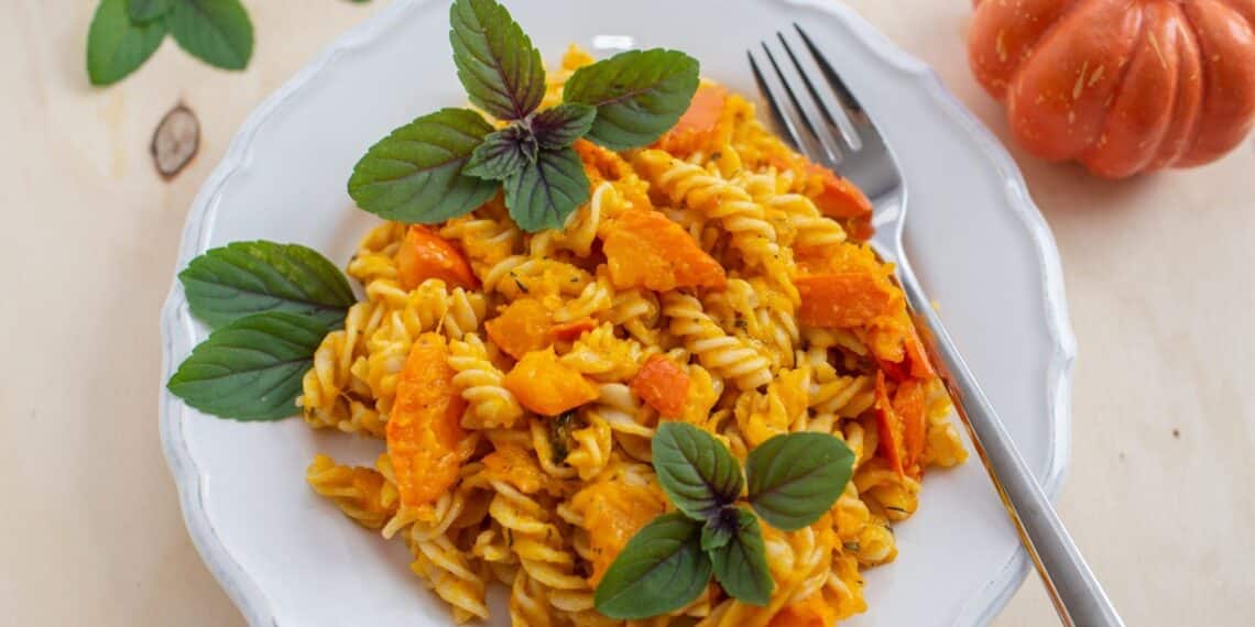 Hearty Creamy Chicken Pumpkin Pasta