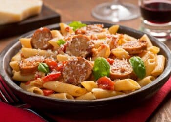 Delicious Chicken Sausage Veggie Skillet