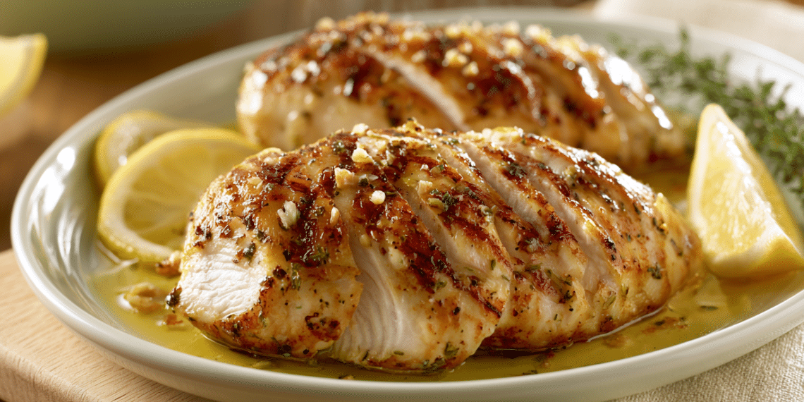 Lemon Garlic Chicken (Juicy Pan-Seared Breasts) - Thefoodiebunch Lemon Garlic Chicken (Juicy Pan-Seared Breasts)
