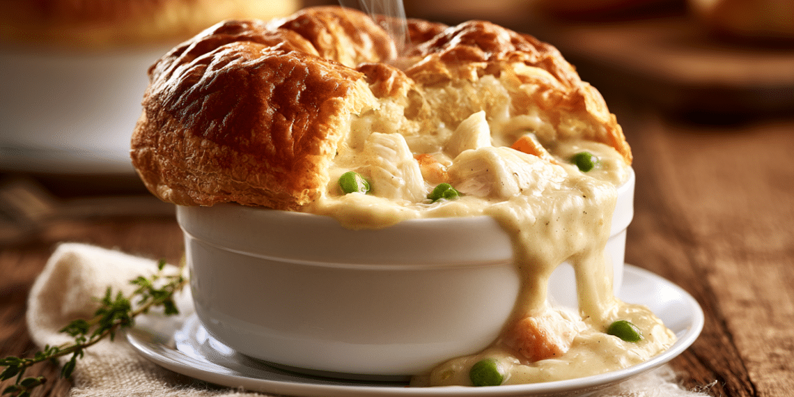 Creamy Chicken Pot Pie With Puff Pastry