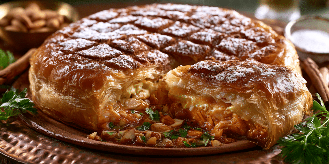 Chicken Pastilla: Authentic Moroccan Pie Recipe - Thefoodiebunch Chicken Pastilla Authentic Moroccan Pie Recipe
