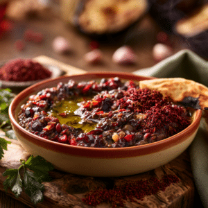 Turkish Baba Ganoush (Chunky, No-Tahini Eggplant Dip) - Thefoodiebunch Turkish Baba Ganoush (Chunky, No-Tahini Eggplant Dip)