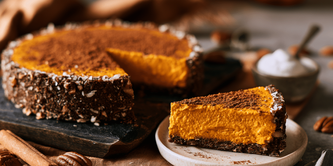 No-Bake Vegan Pumpkin Pie (Raw &Amp; Easy)