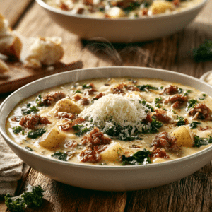 Italian Sausage And Potato Soup (Olive Garden Copycat)